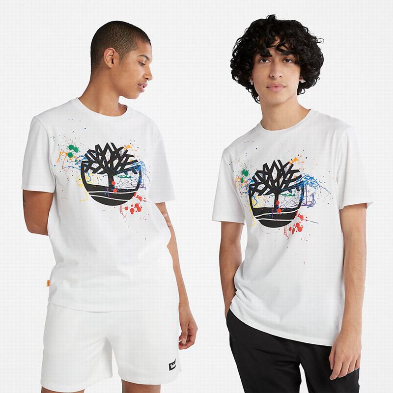 Timberland Outdoor Heritage Camo-Pocket T-Shirts White | 5904663