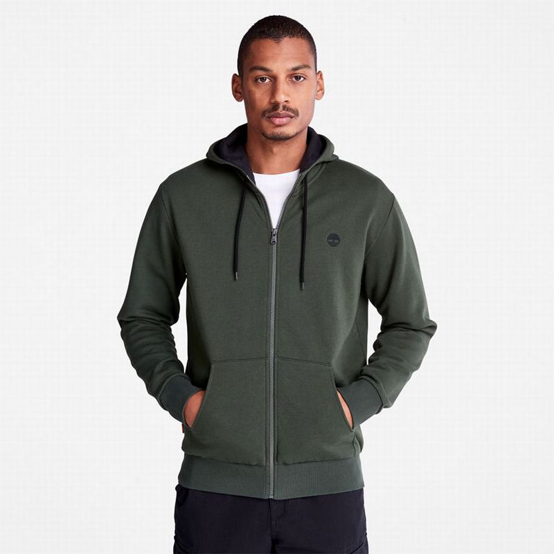 Timberland Oyster River Zip Hoodie Green | 846999