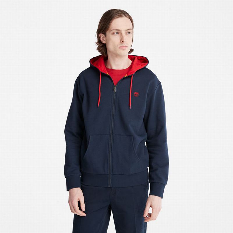 Timberland Oyster River Zip Hoodie Navy | 42656719