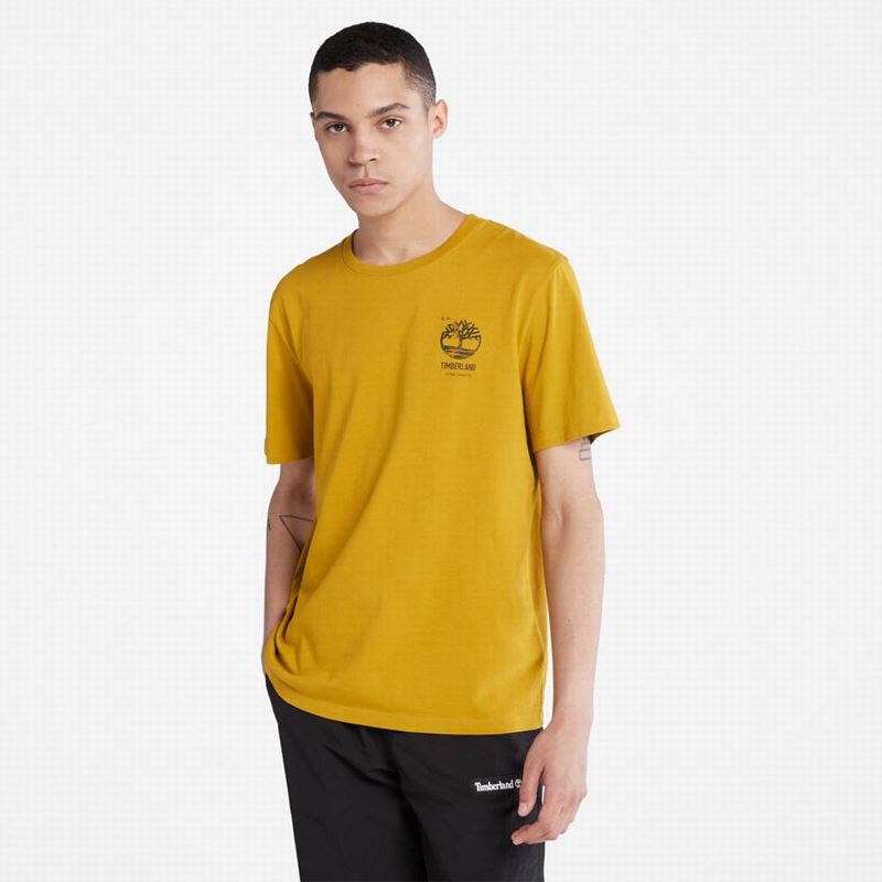 Timberland PRO Base Plate Wicking T-Shirts Mustard | 60597506
