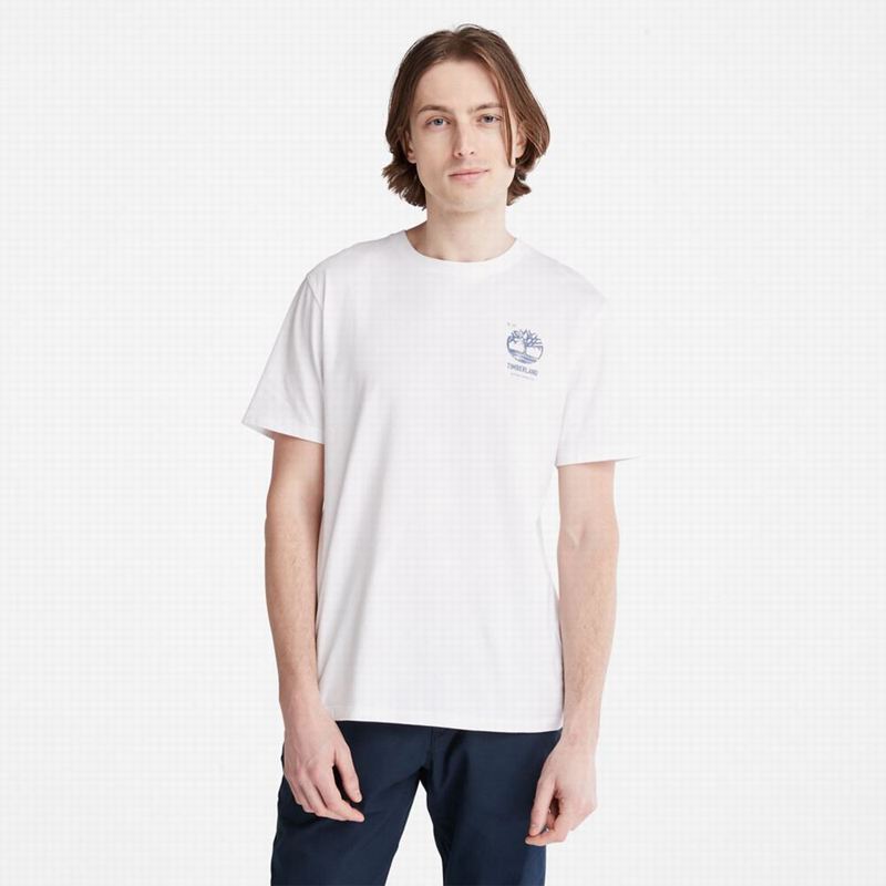 Timberland PRO Base Plate Wicking T-Shirts White | 92636513