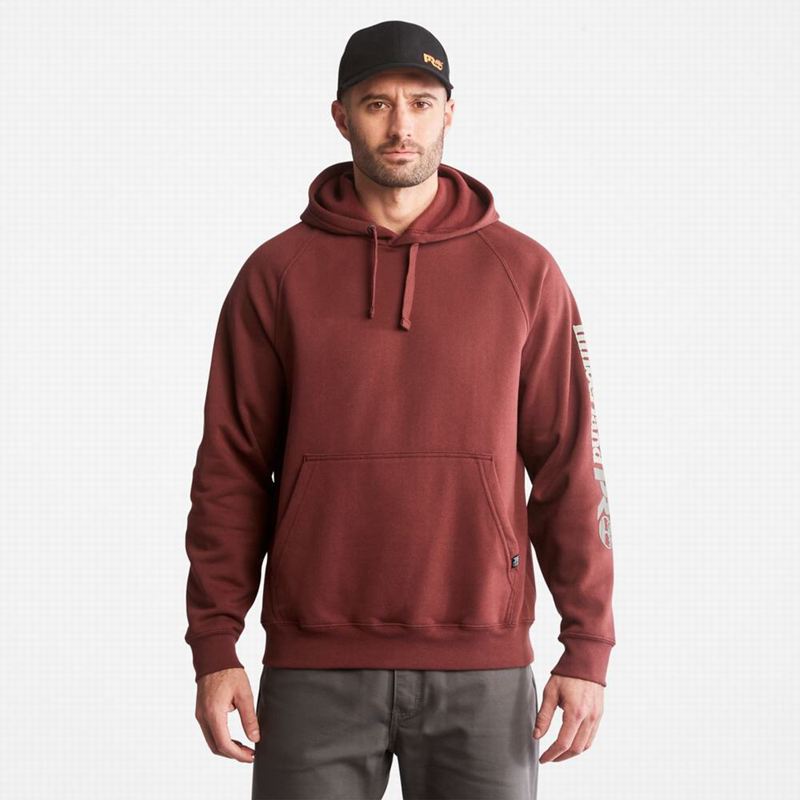 Timberland PRO Hood Honcho Sport Hoodie Burgundy | 33992511