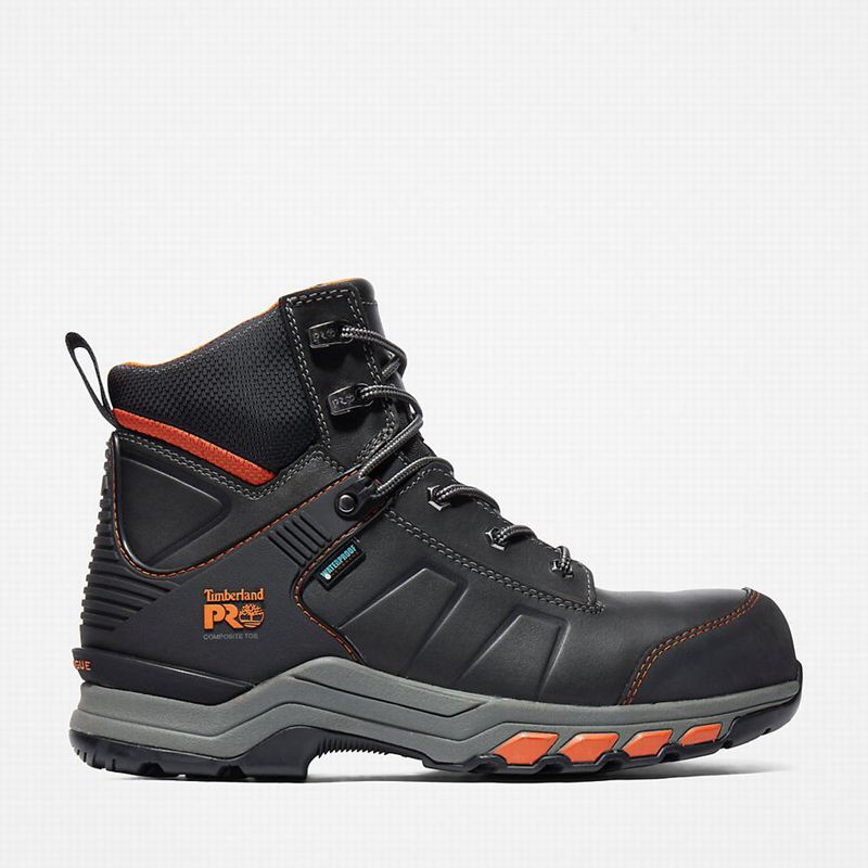 Timberland PRO Hypercharge Composite Safety Toe Waterproof Work Boots Black | 21357062