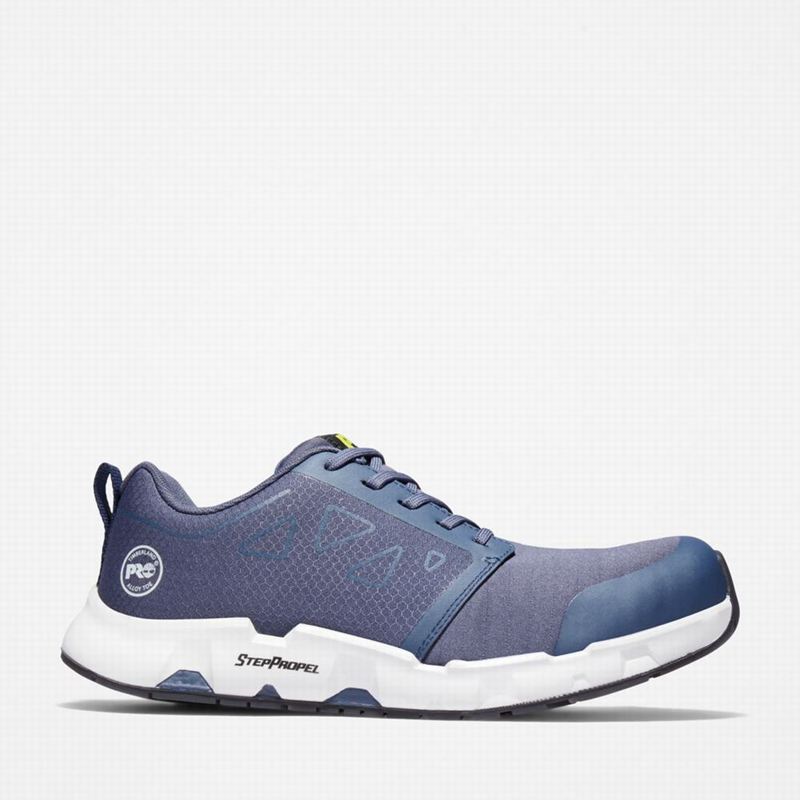 Timberland Powertrain Sprint Alloy Toe Work Shoes Blue | 18023768