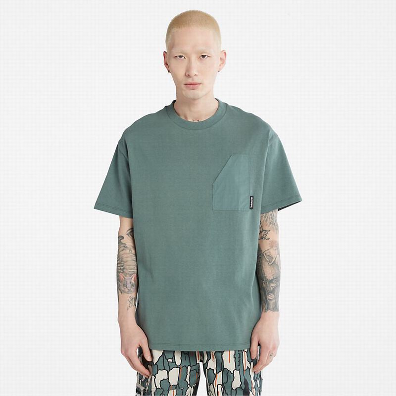 Timberland Progressive Utility Pocket T-Shirts Grey | 84114329