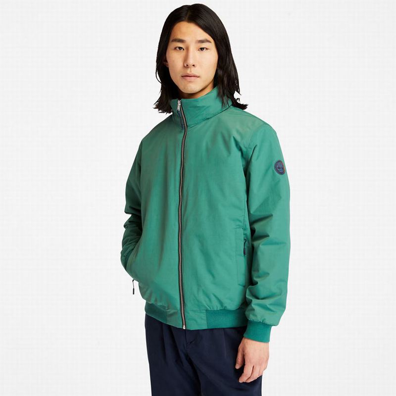 Timberland Re-imagined Striped Overshirt Jackets Olive | 79864871