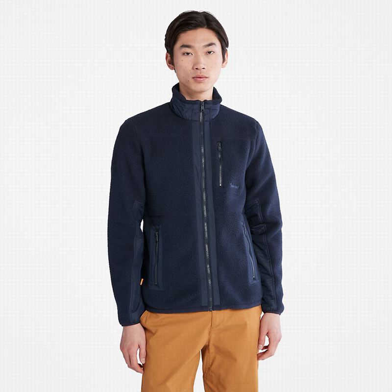 Timberland Sherpa Fleece Jackets Navy | 48418925