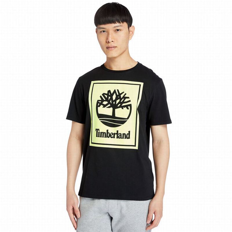 Timberland Side-logo T-Shirts Black | 25201513