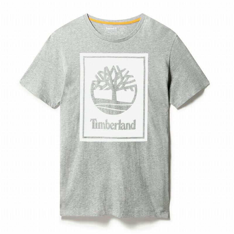 Timberland Stack Logo T-Shirts Grey | 68084172