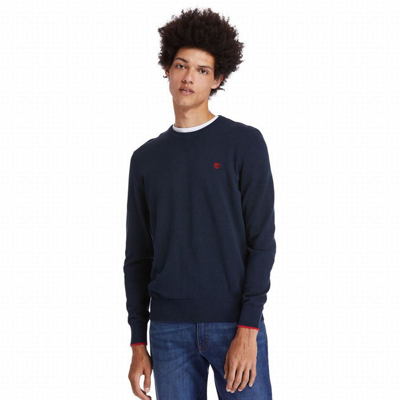 Timberland Williams River Organic Cotton Sweaters Blue | 7710225