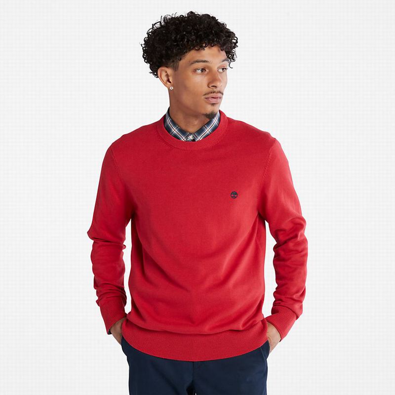 Timberland Williams River Organic Cotton Sweaters Red | 81885667