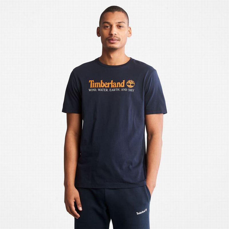 Timberland Wind Water Earth and Sky T-Shirts Navy | 11324647