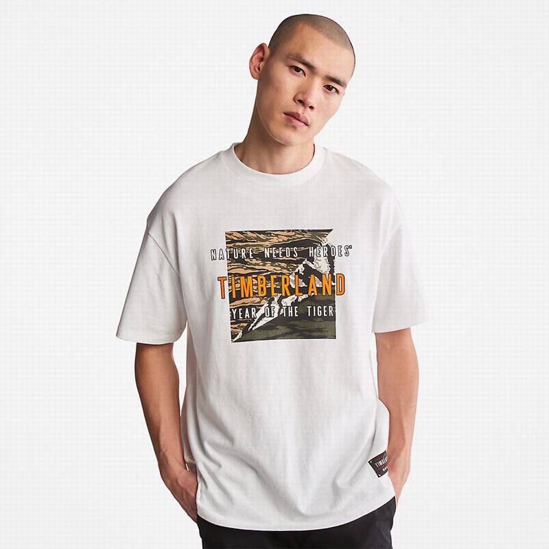 Timberland Year of the Tiger T-Shirts White | 55823929